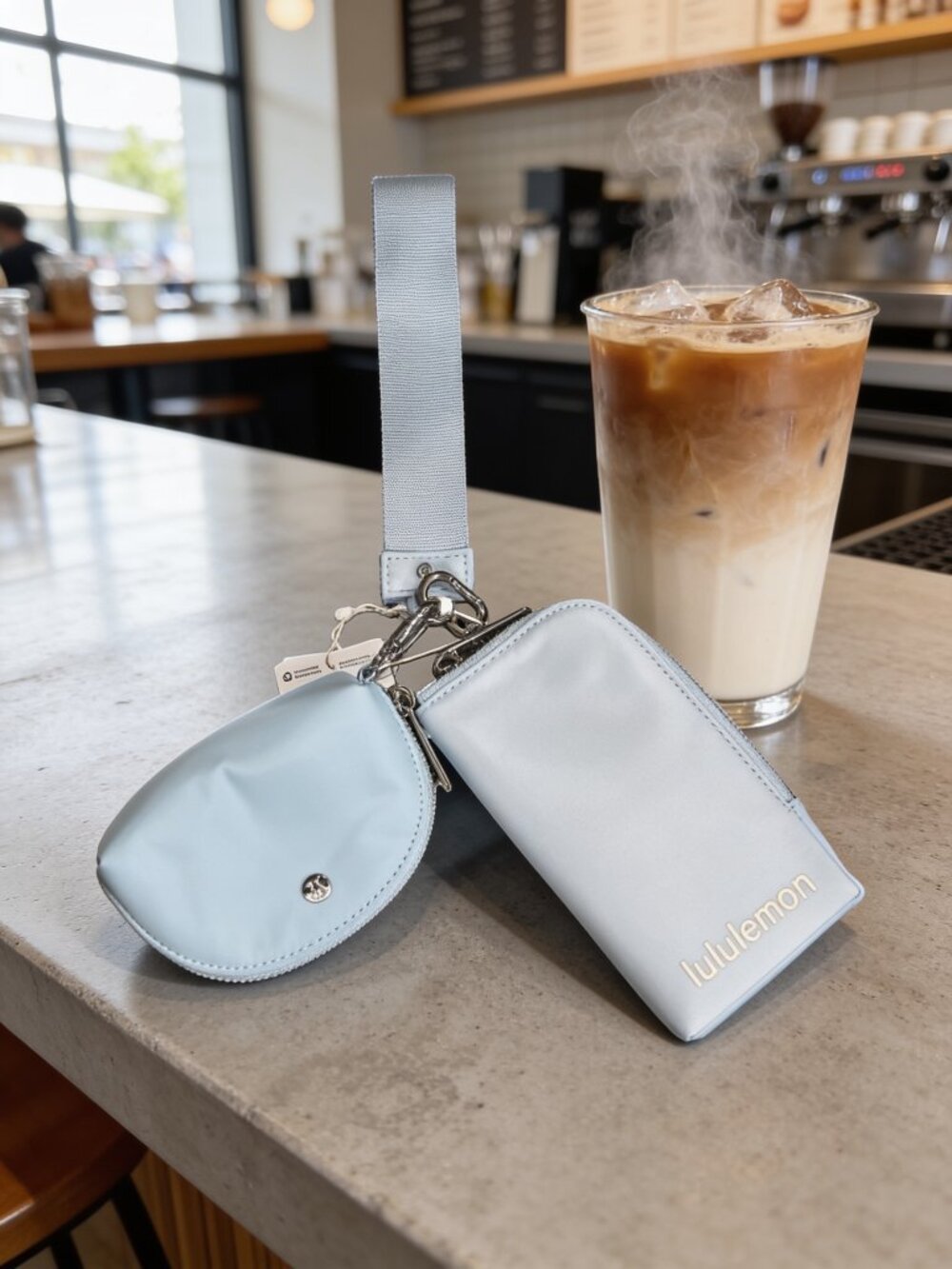 Dual Pouch Wristlet Wallet